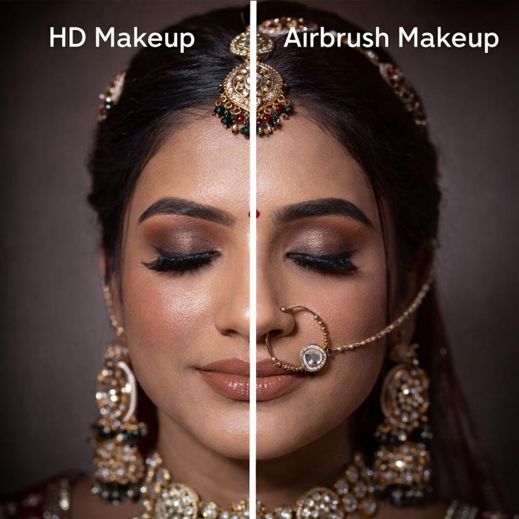 HD Makeup vs Airbrush Makeup: Which is Best for Brides?